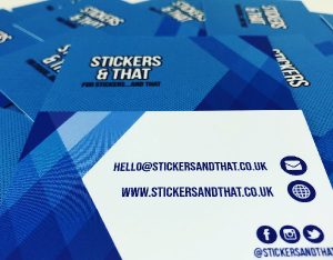 Business cards from StickersAndThat