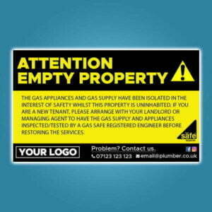 Empty Property Notice Stickers